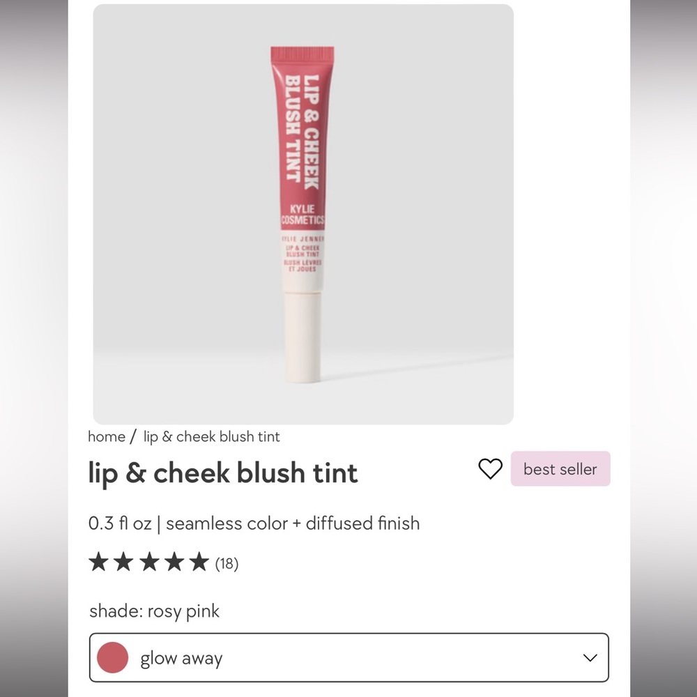 Kylie Cosmetics Lip and Cheek Tint